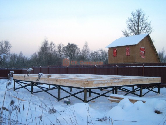 Свайно-винтовой фундамент